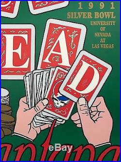 2 Grateful Dead Las Vegas NV 1991 Bouman BGP 2-sided translucent SIGNED posters