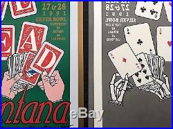 2 Grateful Dead Las Vegas NV 1991 Bouman BGP 2-sided translucent SIGNED posters