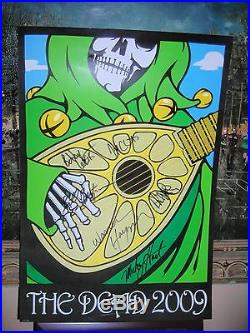 2009 Dead Poster, Grateful Dead Poster, Limited edition, Signed by band members