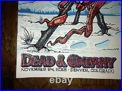 2015 Dead & Company Art Print Poster Jeff Wood Signed 53/60 White Ice Variant