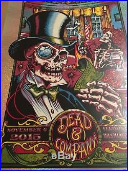 2015 Dead & Company D. C. Poster Print AJ Masthay S/N Sparkle Foil x/15 Grateful