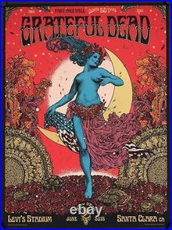 2015 Grateful Dead FARE THEE WELL Santa Clara Concert Poster & Company Beckett