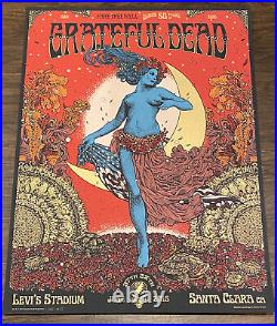 2015 Grateful Dead FARE THEE WELL Santa Clara Concert Poster & Company Beckett