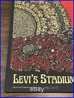 2015 Grateful Dead FARE THEE WELL Santa Clara Concert Poster & Company Beckett