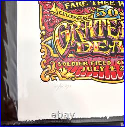 2015 Grateful Dead Fare Thee Well Gd50 Chicago Aj Masthay 3 Print Set Ae 41/50