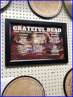2015 Grateful Dead Soldier Field Fare Thee Well Poster Setlist Souvenir 11x17