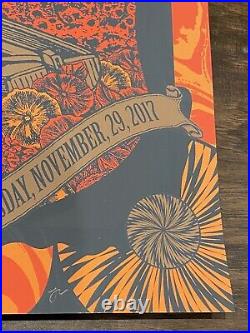 2017 Dead and Company 11/29 Atlanta GA Concert Poster Status Serigraph Grateful