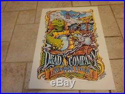 2017 Dead and Company Summer Tour VIP Poster AJ Masthay Signed & Numbered 18x24