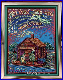 2017 LOCKN Phil Lesh Bob Weir Terrapin Station DuBois Signed AE Poster /50