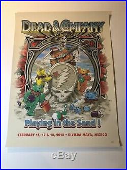 2018 Dead & Company Mexico Playing In The Sand Poster Limited Edition