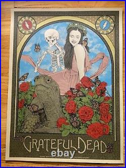 2018 GRATEFUL DEAD TIMOTHY PITTIDES 18 x 24 TOUR CONCERT SCREEN PRINT POSTER