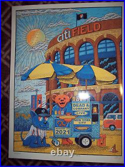 2021 Dead & Company Tour Limited Ed. 864/1370 & Signed Poster From Citifield