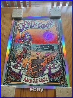 2021 Dead and Company Bethel Poster Rainbow Foil