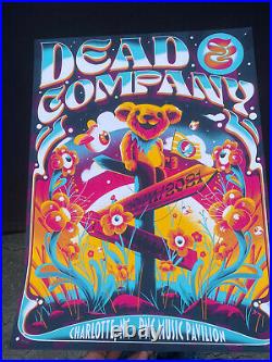 2021 Dead and Company Charlotte Poster