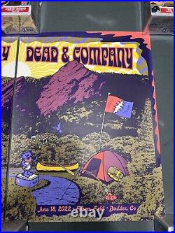 2022 Dead and Company Folsom/Boulder Poster 6/17-6/18