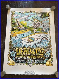 2022 Dead and Company Playing in The Sand PITS Poster Signed & Numbered Limited
