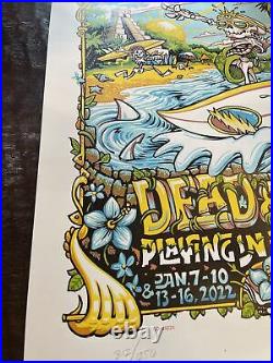 2022 Dead and Company Playing in The Sand PITS Poster Signed & Numbered Limited