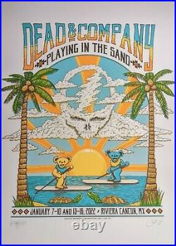 2022 Dead and Company Playing in The Sand PITS Poster, signed and numbered