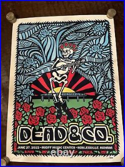 2023 Dead & Company Noblesville Vip Tour Poster 6/27/23 Ruoff Music Center S/N