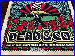 2023 Dead & Company Noblesville Vip Tour Poster 6/27/23 Ruoff Music Center S/N