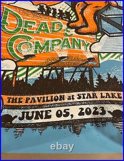 2023 Dead and & Company Poster S/N VIP Burgettstown Star Lake 6/5/23 627/900