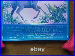 2024 Dead Ahead Festival Poster Limited Foil Edition Bob Weir Cancun #16/100