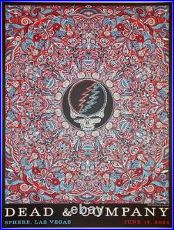 2024 Dead & Company Las Vegas Silkscreen Concert Poster by Mishka Westell