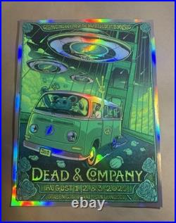 2025 Dead and & Company 60th Golden Gate FOIL Artist Signed Mazza AE #28/240