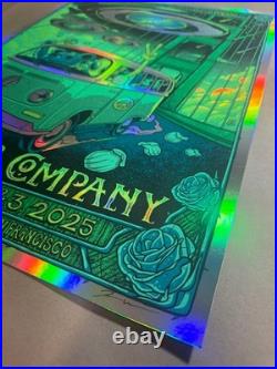 2025 Dead and & Company 60th Golden Gate FOIL Artist Signed Mazza AE #28/240