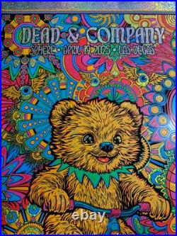 25 Dead & and Company Sphere poster 4-19-25 Online Speckle Foil Slater #320/350