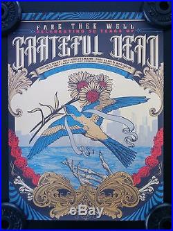 3 Grateful Dead Fare Thee Well Posters LIMITED EDITION SET BY JUSTIN HELTON