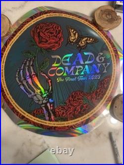 # 3839/5390 Dead & Company Round Foil Poster 2023 Final Tour Bob Weir Grateful