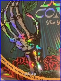 # 3839/5390 Dead & Company Round Foil Poster 2023 Final Tour Bob Weir Grateful