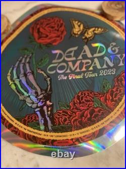 # 3839/5390 Dead & Company Round Foil Poster 2023 Final Tour Bob Weir Grateful