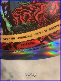 # 3839/5390 Dead & Company Round Foil Poster 2023 Final Tour Bob Weir Grateful