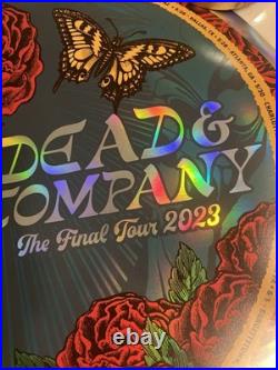 # 3839/5390 Dead & Company Round Foil Poster 2023 Final Tour Bob Weir Grateful