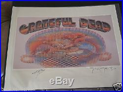 4 lot Rare Grateful Dead Signed Numbered Mouse Kelley series 1040/2500 edition