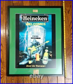 5/21/1995 Final Grateful Dead Tour Framed Poster Heineken Final Las Vegas Show