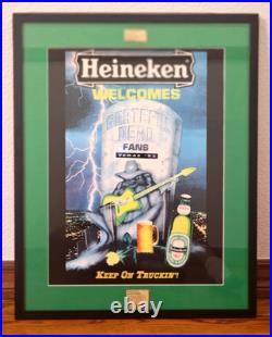 5/21/1995 Final Grateful Dead Tour Framed Poster Heineken Final Las Vegas Show