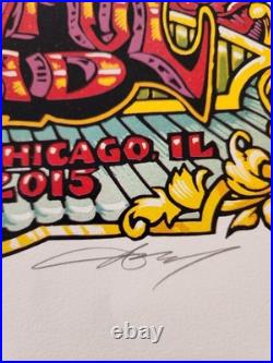 50 Years Grateful Dead Poster AJ Masthay Signed Numbered 712/1000 Fare Thee Well
