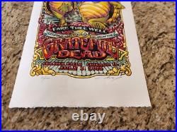 50 Years Grateful Dead Poster AJ Masthay Signed Numbered 712/1000 Fare Thee Well