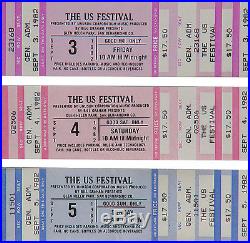 82 US Festival Grateful Dead Police Ramones Boxing Style Concert Poster/Tickets