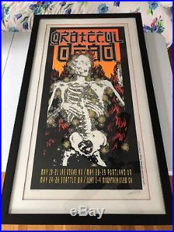 95 Grateful Dead Poster fall west coast tour signed by Kelly