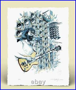 AJ MASTHAY STELLA BLUE Signed Letterpress Print #/500 Jerry Garcia Grateful Dead