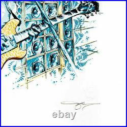 AJ MASTHAY STELLA BLUE Signed Letterpress Print #/500 Jerry Garcia Grateful Dead