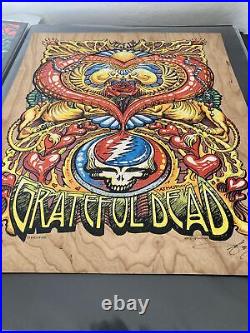 AJ Mashtay Grateful Dead 2019 Veneer Poster Signed & Numbered Edition Of 50 Mint
