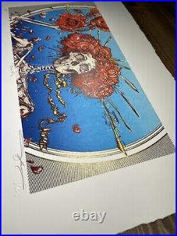 AJ Masthay Bertha GOLD GILDED Art Print Giclee Poster Grateful Dead Signed AP