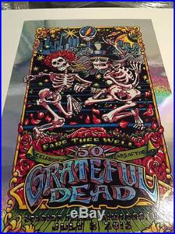 AJ Masthay Grateful Dead Fare Thee Well Chicago Day 3 FOIL poster ed. Of 50