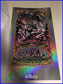 AJ Masthay Grateful Dead Fare Thee Well Chicago Day 3 FOIL poster ed. Of 50