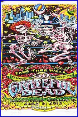 AJ Masthay Grateful Dead Fare Thee Well Chicago MATCHING #39/50 Poster Print Set
